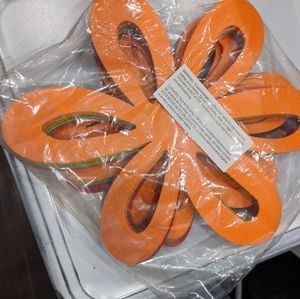 Multi color flower trivets